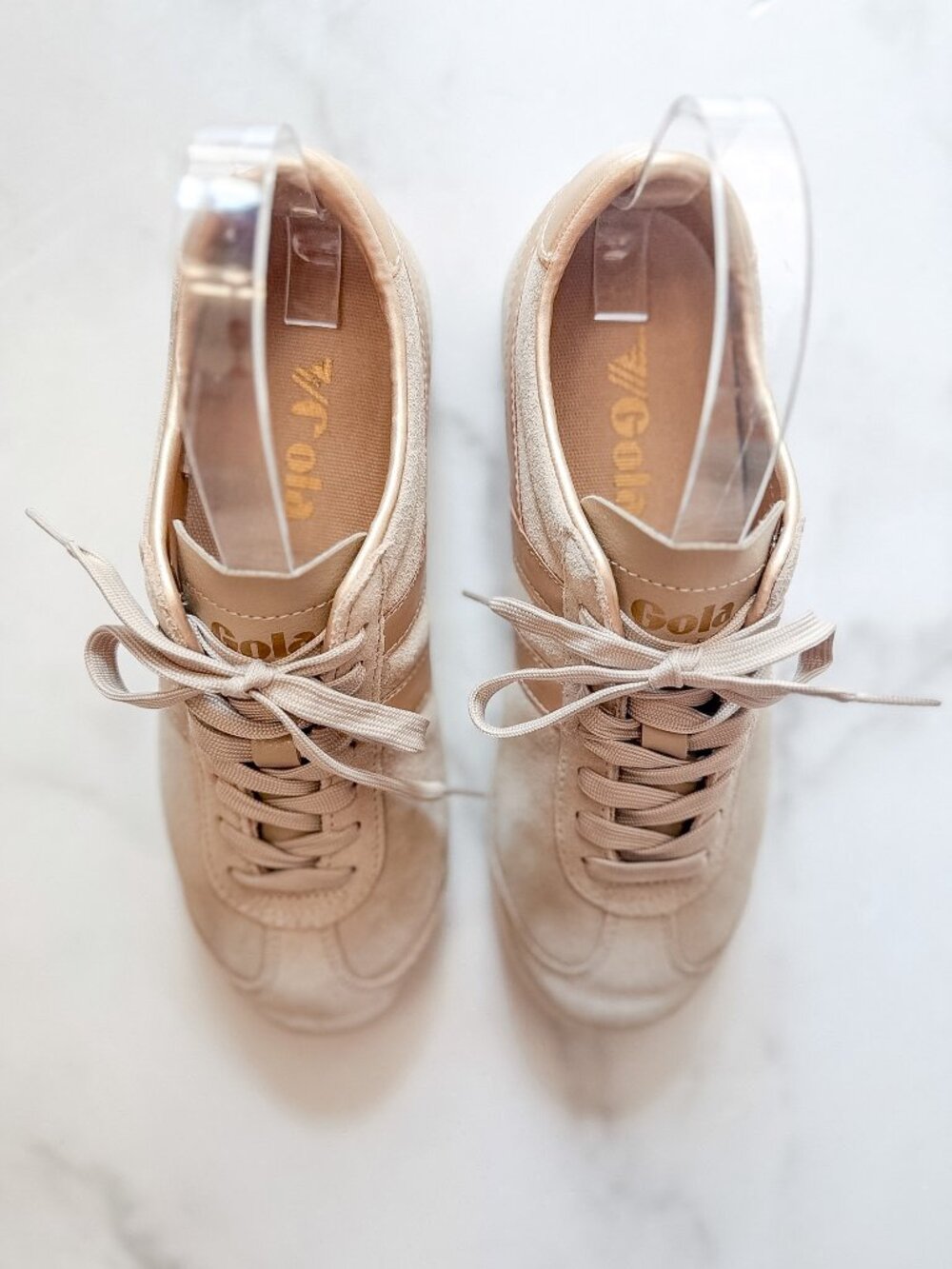 Gola Bullet Pearl Women's Sneakers in Bone, Size 7.5 - Picture 3 of 12